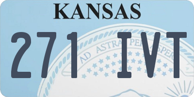KS license plate 271IVT