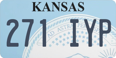 KS license plate 271IYP
