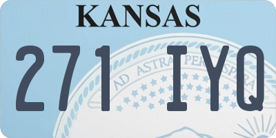KS license plate 271IYQ