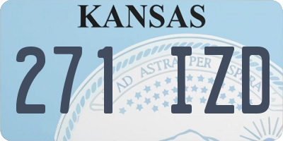 KS license plate 271IZD