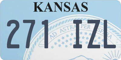 KS license plate 271IZL