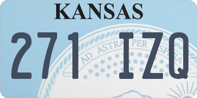 KS license plate 271IZQ