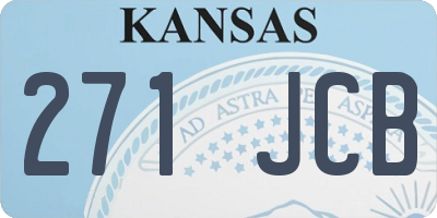 KS license plate 271JCB