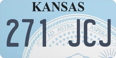 KS license plate 271JCJ