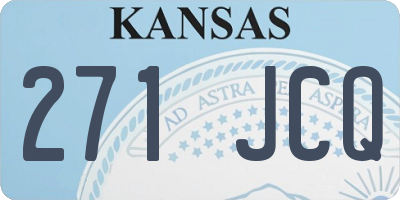 KS license plate 271JCQ