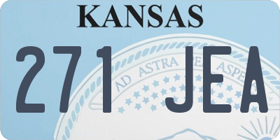 KS license plate 271JEA