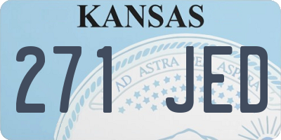KS license plate 271JED