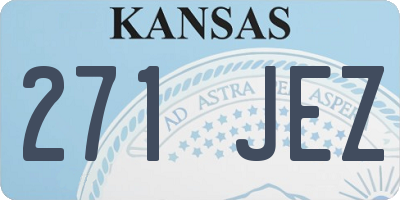 KS license plate 271JEZ