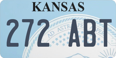 KS license plate 272ABT