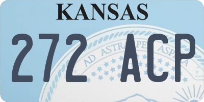 KS license plate 272ACP
