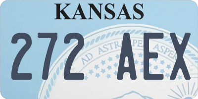 KS license plate 272AEX