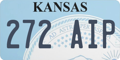 KS license plate 272AIP