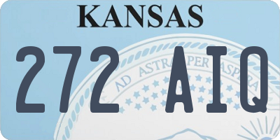 KS license plate 272AIQ