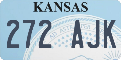 KS license plate 272AJK