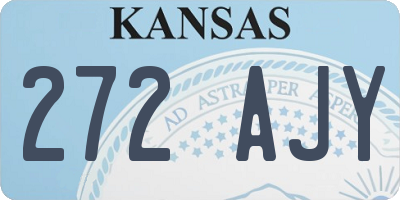 KS license plate 272AJY