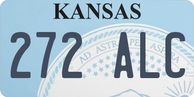 KS license plate 272ALC