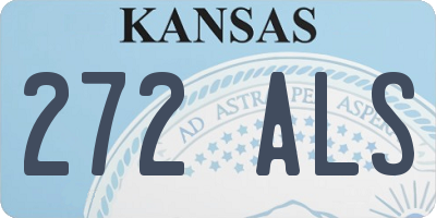 KS license plate 272ALS