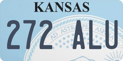 KS license plate 272ALU