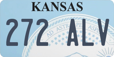 KS license plate 272ALV