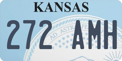 KS license plate 272AMH
