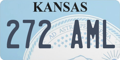 KS license plate 272AML