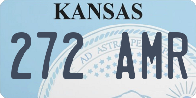 KS license plate 272AMR
