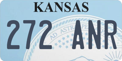 KS license plate 272ANR