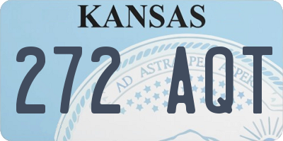 KS license plate 272AQT