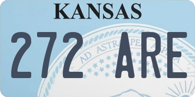 KS license plate 272ARE