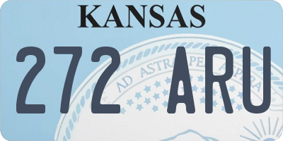 KS license plate 272ARU