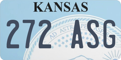 KS license plate 272ASG