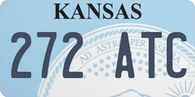 KS license plate 272ATC