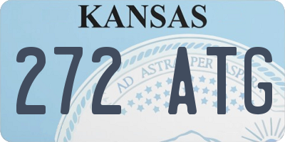 KS license plate 272ATG