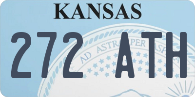 KS license plate 272ATH