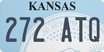 KS license plate 272ATQ