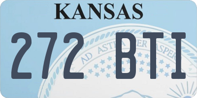 KS license plate 272BTI