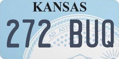 KS license plate 272BUQ