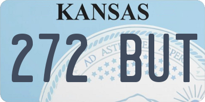 KS license plate 272BUT
