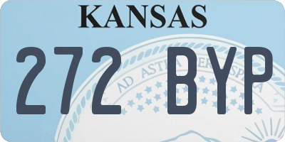 KS license plate 272BYP