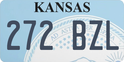 KS license plate 272BZL