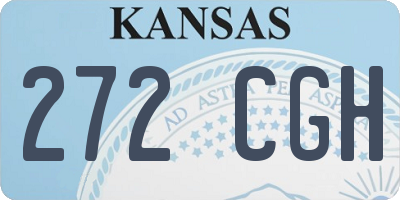 KS license plate 272CGH