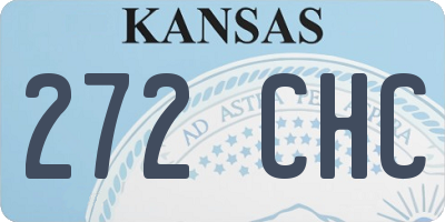 KS license plate 272CHC