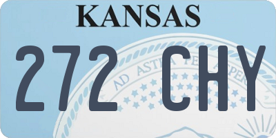 KS license plate 272CHY