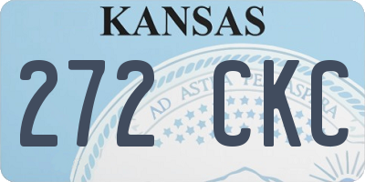 KS license plate 272CKC
