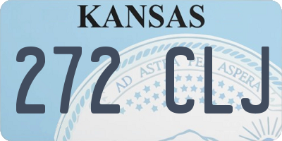 KS license plate 272CLJ