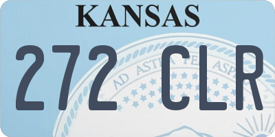 KS license plate 272CLR