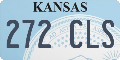 KS license plate 272CLS