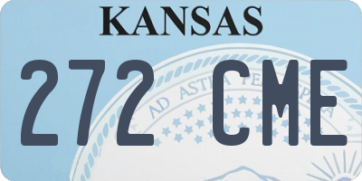 KS license plate 272CME