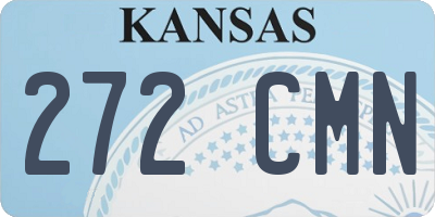 KS license plate 272CMN