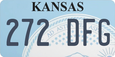 KS license plate 272DFG